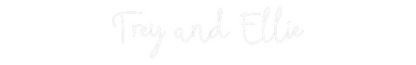 CREATE YOUR OWN WEDDING NEON SIGN Trey and Ellie