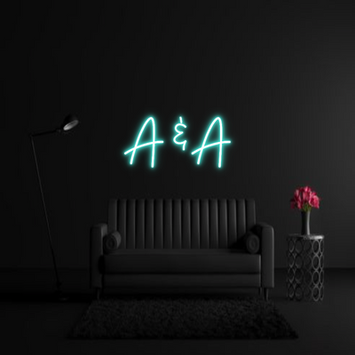 CREATE YOUR OWN WEDDING NEON SIGN A & A