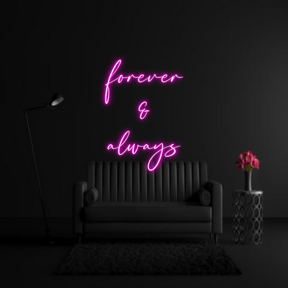 CREATE YOUR OWN WEDDING NEON SIGN forever
&
a...