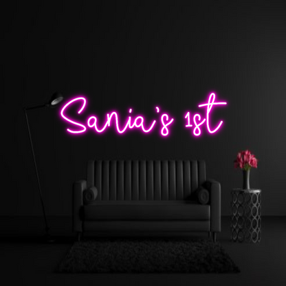 CREATE YOUR OWN WEDDING NEON SIGN Sania’s 1st