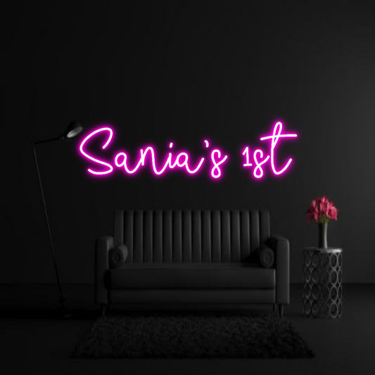 CREATE YOUR OWN WEDDING NEON SIGN Sania’s 1st