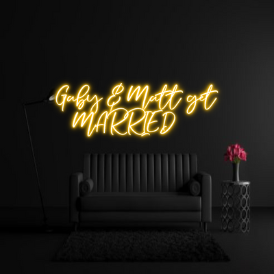 CREATE YOUR OWN WEDDING NEON SIGN Gaby & Matt g...