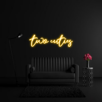 CREATE YOUR OWN WEDDING NEON SIGN two cuties