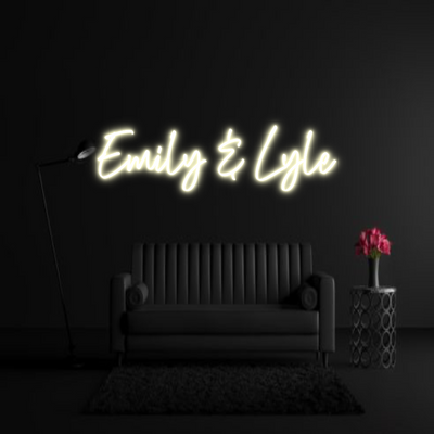 CREATE YOUR OWN WEDDING NEON SIGN Emily & Lyle