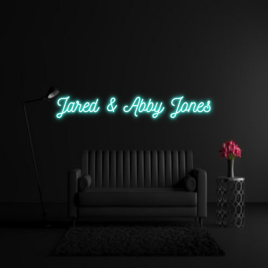 CREATE YOUR OWN WEDDING NEON SIGN Jared & Abby ...