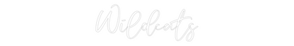 CREATE YOUR OWN WEDDING NEON SIGN Wildcats