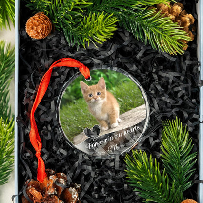 Personalized Dog/Cat Photo Ornaments, Dog, Cat Custom Crystal Ornaments