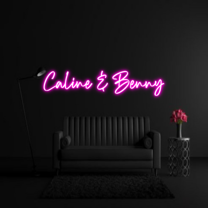 CREATE YOUR OWN WEDDING NEON SIGN Caline & Benny