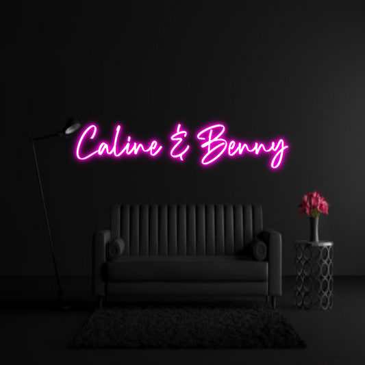 CREATE YOUR OWN WEDDING NEON SIGN Caline & Benny