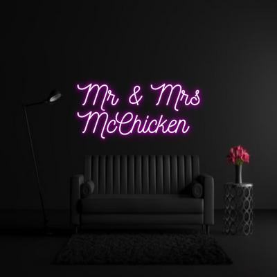 CREATE YOUR OWN WEDDING NEON SIGN Mr & Mrs
McC...