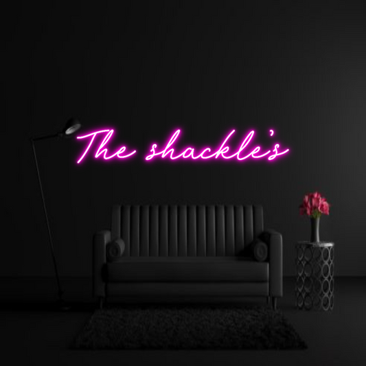 CREATE YOUR OWN WEDDING NEON SIGN The shackle’s