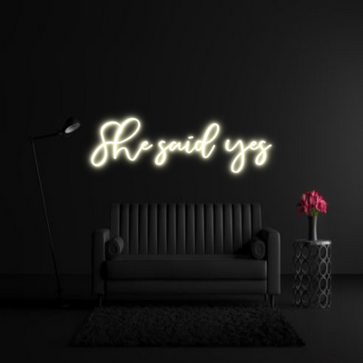 CREATE YOUR OWN WEDDING NEON SIGN She said yes