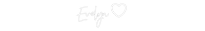 CREATE YOUR OWN WEDDING NEON SIGN Evelyn