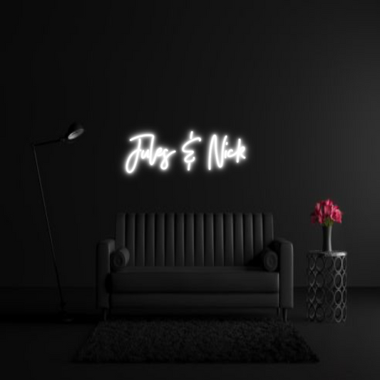 CREATE YOUR OWN WEDDING NEON SIGN Jules & Nick