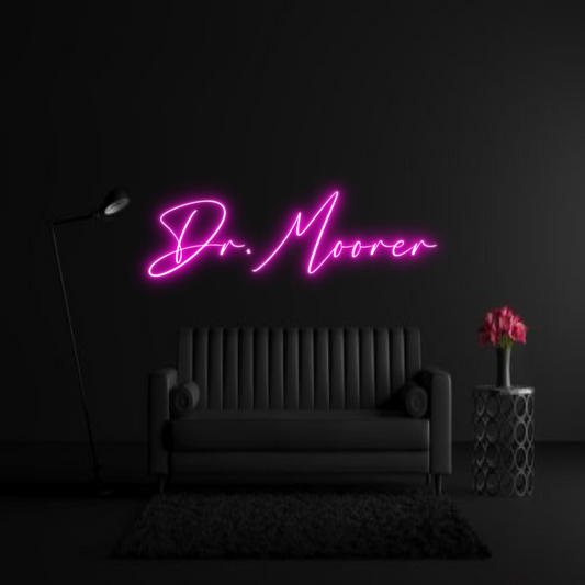 CREATE YOUR OWN WEDDING NEON SIGN Dr. Moorer