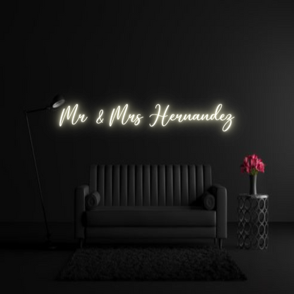 CREATE YOUR OWN WEDDING NEON SIGN Mr & Mrs Hern...