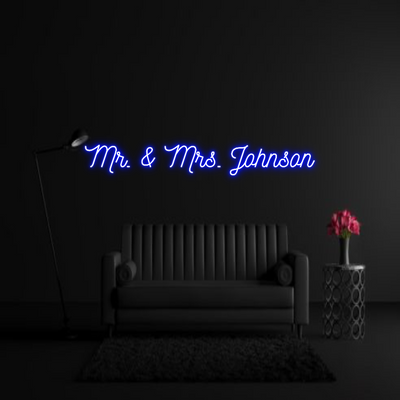 CREATE YOUR OWN WEDDING NEON SIGN Mr. & Mrs. Jo...