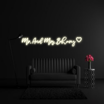 CREATE YOUR OWN WEDDING NEON SIGN Mr. And Mrs. ...