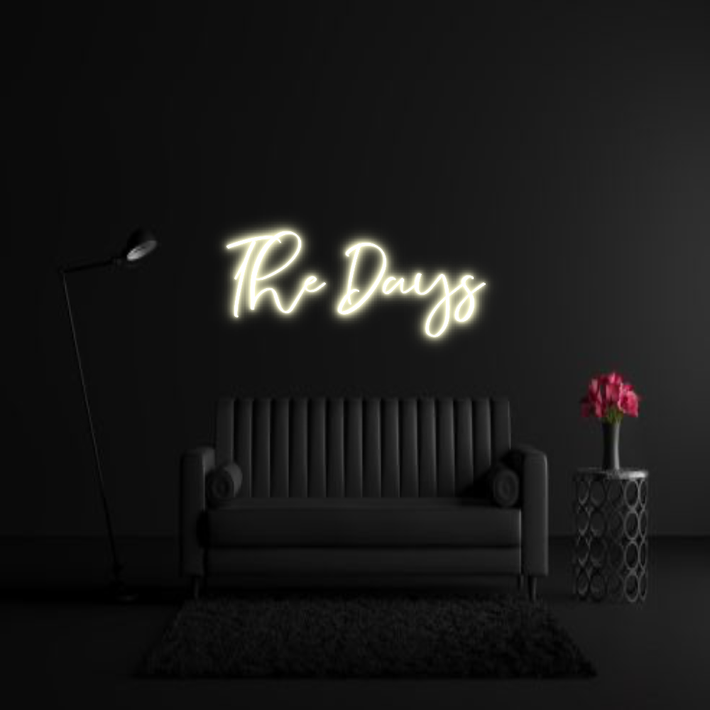 CREATE YOUR OWN WEDDING NEON SIGN The Days