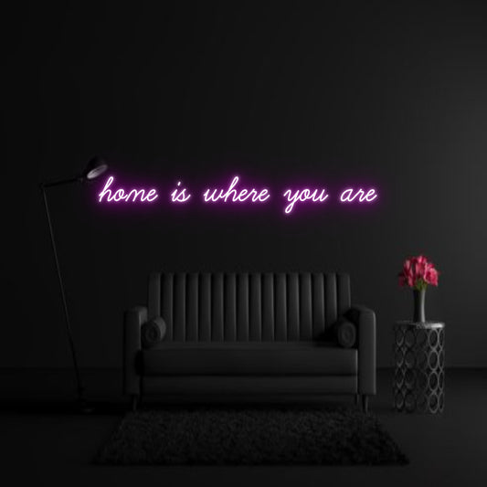 CREATE YOUR OWN WEDDING NEON SIGN home is where...