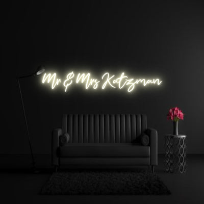 CREATE YOUR OWN WEDDING NEON SIGN Mr & Mrs Katz...