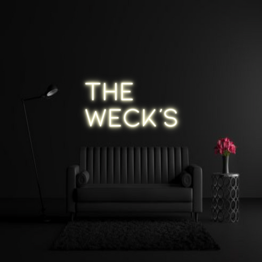 CREATE YOUR OWN WEDDING NEON SIGN The
Weck's