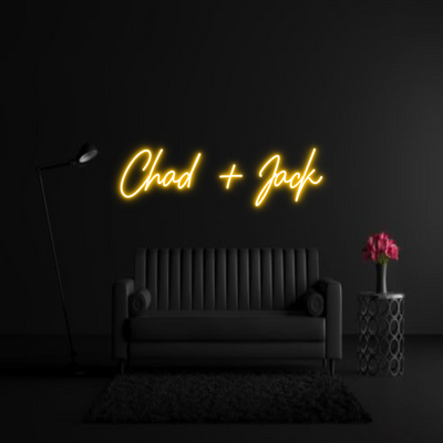 CREATE YOUR OWN WEDDING NEON SIGN Chad + Jack