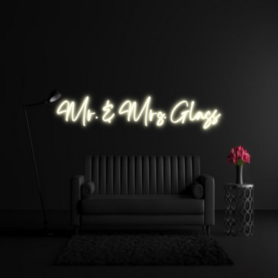 CREATE YOUR OWN WEDDING NEON SIGN Mr. & Mrs. Gl...