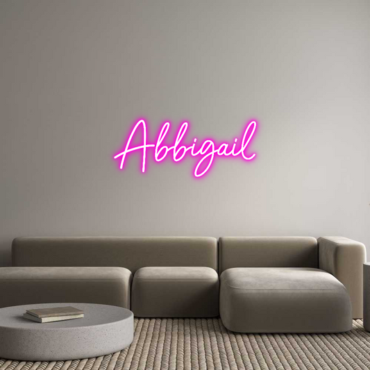 CREATE YOUR OWN CUSTOM NEON Abbigail