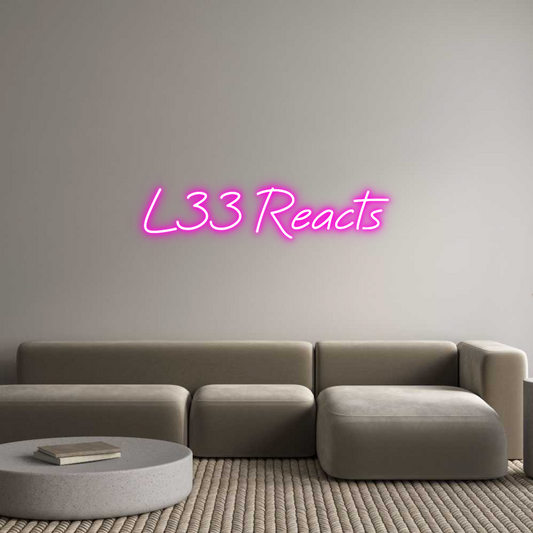 CREATE YOUR OWN CUSTOM NEON L33 Reacts