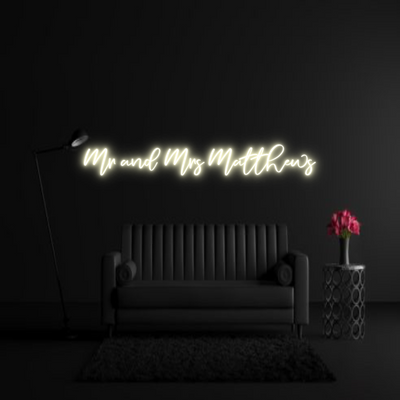 CREATE YOUR OWN WEDDING NEON SIGN Mr and Mrs Ma...