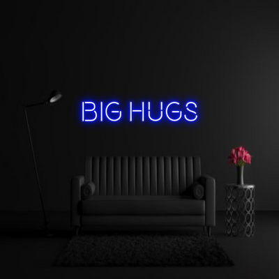 CREATE YOUR OWN WEDDING NEON SIGN BIG HUGS