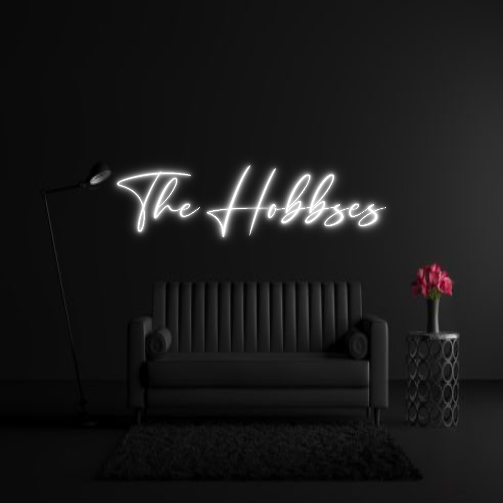 CREATE YOUR OWN WEDDING NEON SIGN The Hobbses