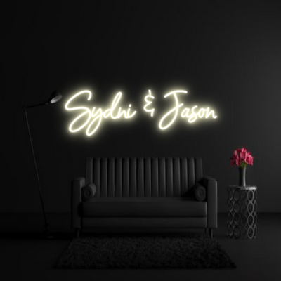 CREATE YOUR OWN WEDDING NEON SIGN Sydni & Jason