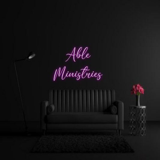 CREATE YOUR OWN WEDDING NEON SIGN Able 
Minist...