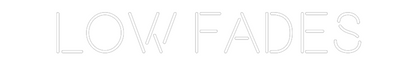 CREATE YOUR OWN WEDDING NEON SIGN low fades