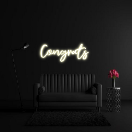 CREATE YOUR OWN WEDDING NEON SIGN Congrats