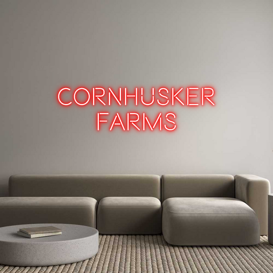 CREATE YOUR OWN CUSTOM NEON Cornhusker
F...