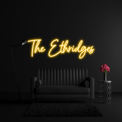 CREATE YOUR OWN WEDDING NEON SIGN The Ethridges