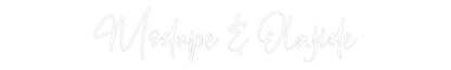 CREATE YOUR OWN WEDDING NEON SIGN Modupe & Olaj...