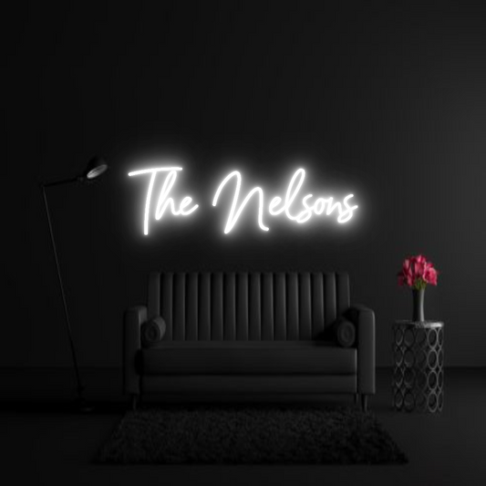 CREATE YOUR OWN WEDDING NEON SIGN 
The Nelsons