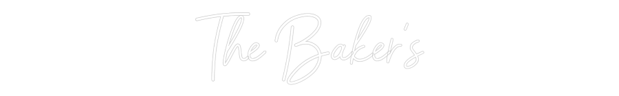 CREATE YOUR OWN WEDDING NEON SIGN The Baker's