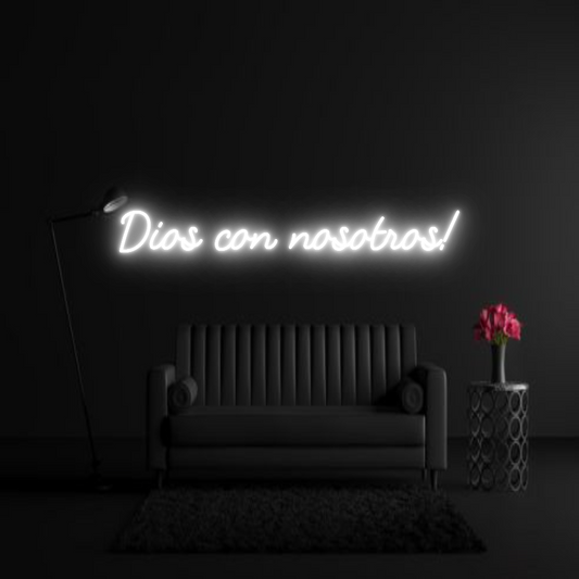 CREATE YOUR OWN WEDDING NEON SIGN Dios con noso...