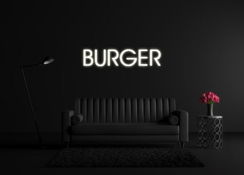 CREATE YOUR OWN CUSTOM NEON BURGER