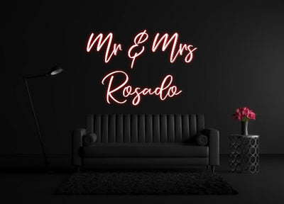 CREATE YOUR OWN CUSTOM NEON Mr & Mrs
Ros...