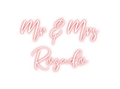 CREATE YOUR OWN CUSTOM NEON Mr & Mrs
Ros...