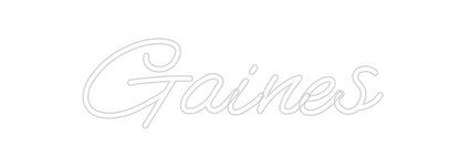 CREATE YOUR OWN CUSTOM NEON Gaines