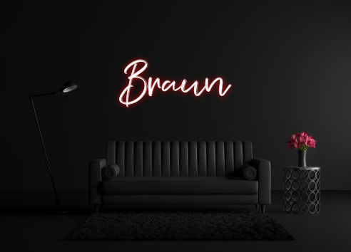 CREATE YOUR OWN CUSTOM NEON Braun
