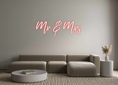 CREATE YOUR OWN CUSTOM NEON Mr & Mrs