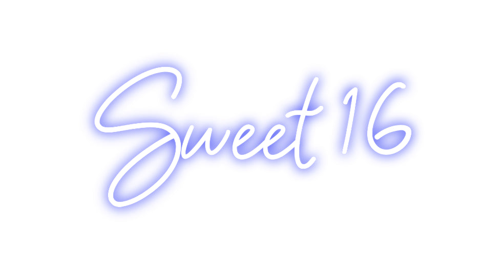 CREATE YOUR OWN CUSTOM NEON Sweet 16